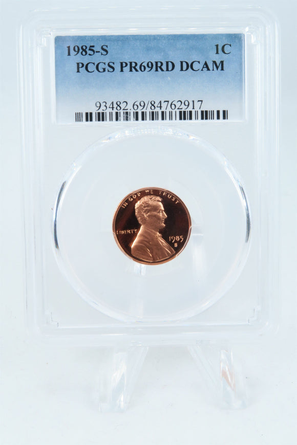 1985-S PCGS PR69DCAM Lincoln Memorial Cent Proof 1C