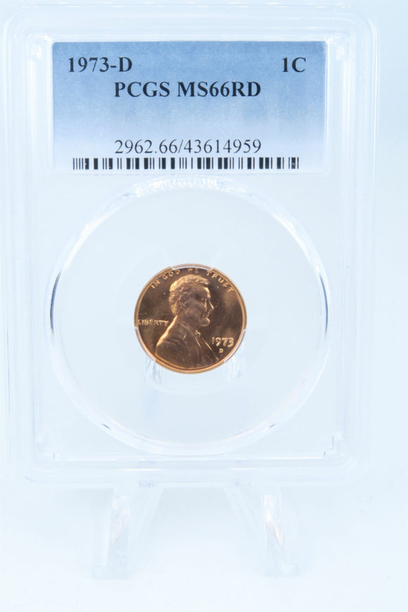 1973-D PCGS MS66RD Lincoln Memorial Cent Business Strike 1C