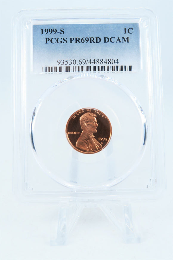 1999-S PCGS PR69DCAM Lincoln Memorial Cent Proof 1C
