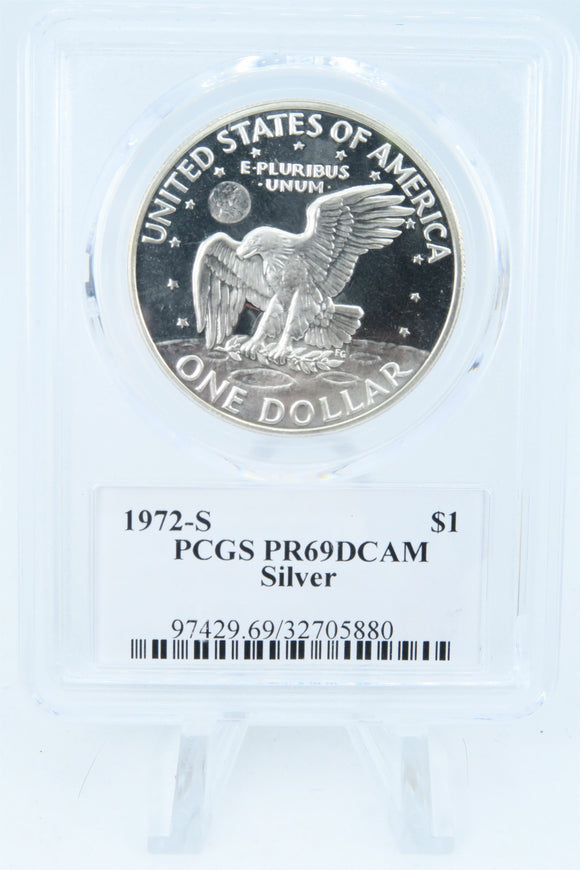 1972-S PCGS PR69DCAM Silver Eisenhower Ike Dollar Proof