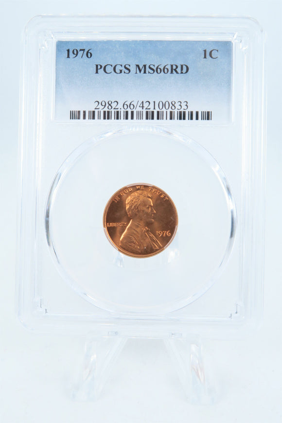 1976-P PCGS MS66RD Lincoln Memorial Cent Business Strike 1C