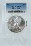 2013 PCGS MS69 American Silver Eagle Bullion Dollar Business Strike 1 oz $1