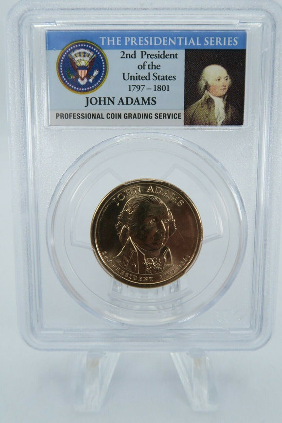 2007-D PCGS MS66 John Adams - Position A Presidential Dollar Business Strike $1