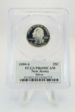 1999-S PCGS PR69DCAM Silver New Jersey State Quarter Proof 25C