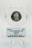 2005-S PCGS PR69DCAM Silver Kansas State Quarter Proof 25C