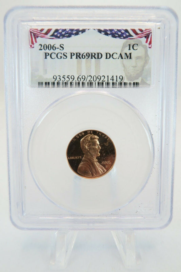2006-S PCGS PR69RD DCAM Lincoln Cent Proof 1C