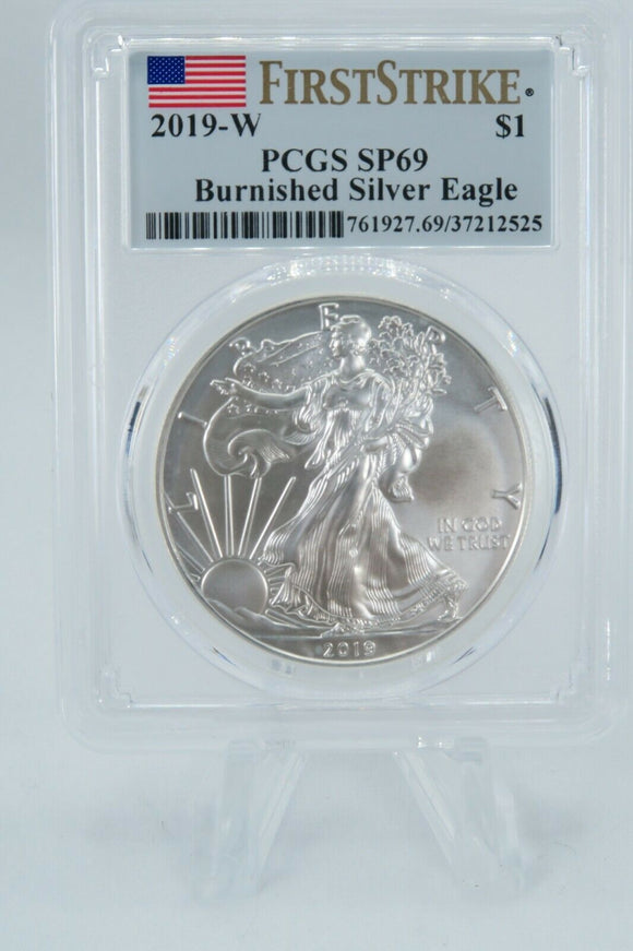 2019-W PCGS SP69 Burnished American Silver Eagle $1