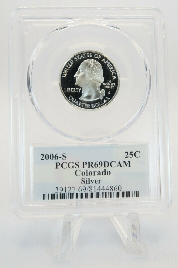 2006-S PCGS PR69DCAM Silver Colorado State Quarter Proof 25C